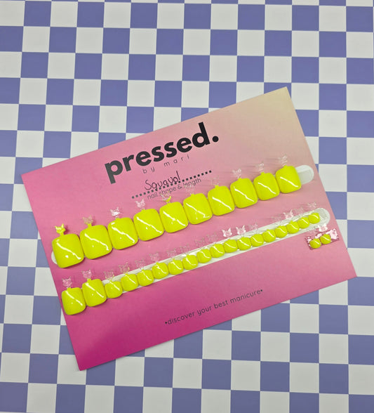 Pressed Toe Nails