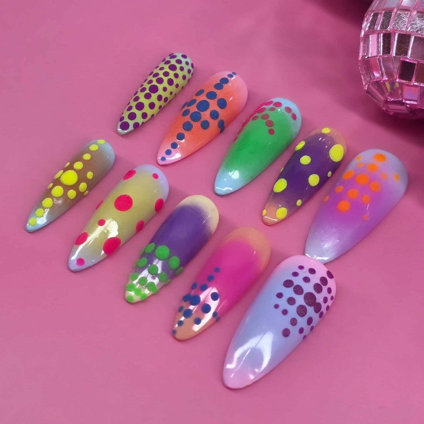 Electric Candy Dots🟢🔵🟠